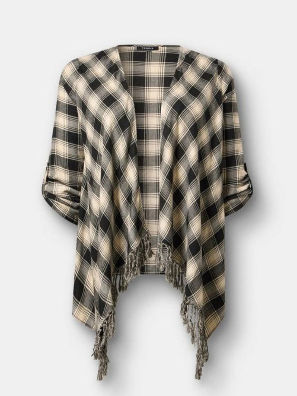 Torrid Flannel Drape Front Kimono Size 3 (22/24)